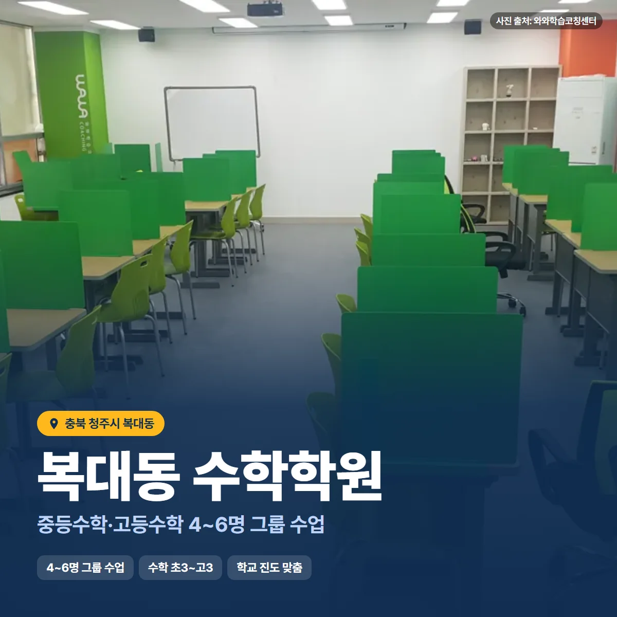 수학학원 수업 모습