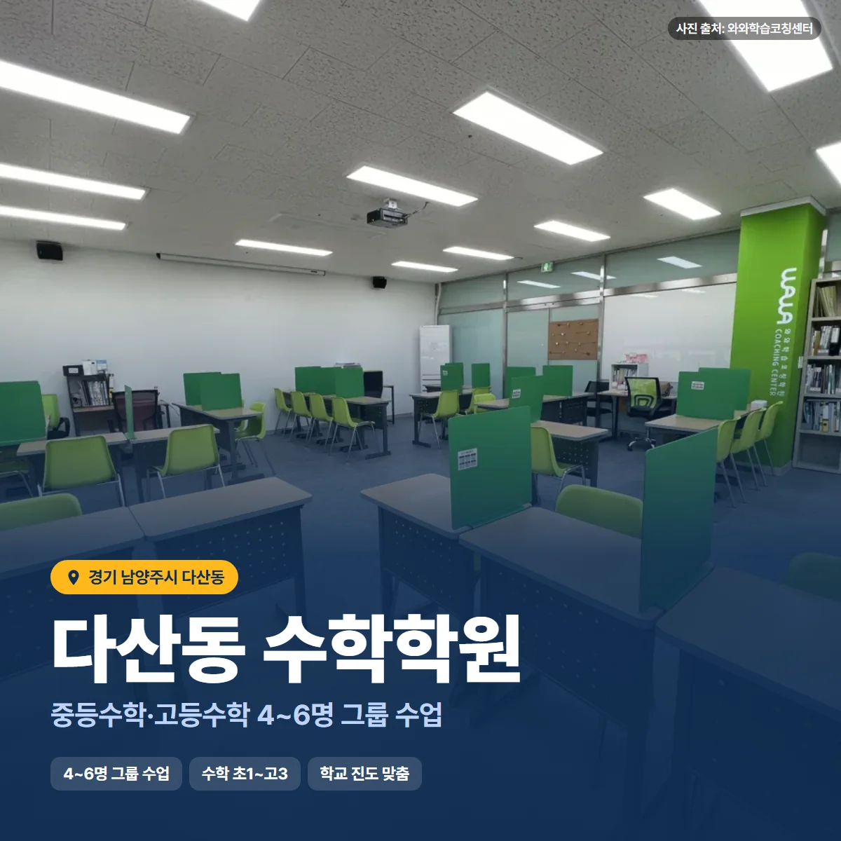 수학학원 수업 모습