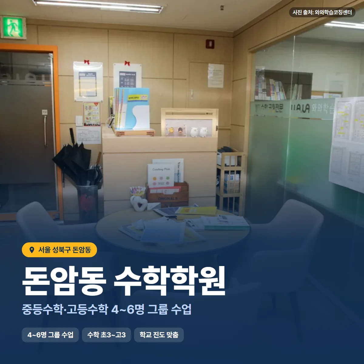 수학학원 수업 모습