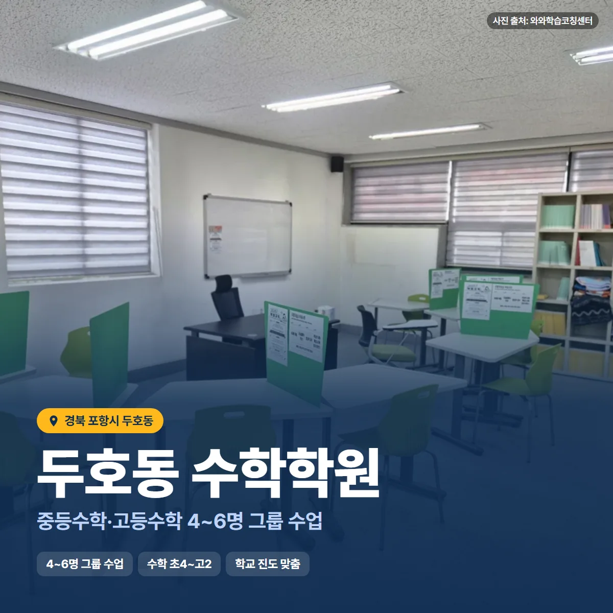 수학학원 수업 모습
