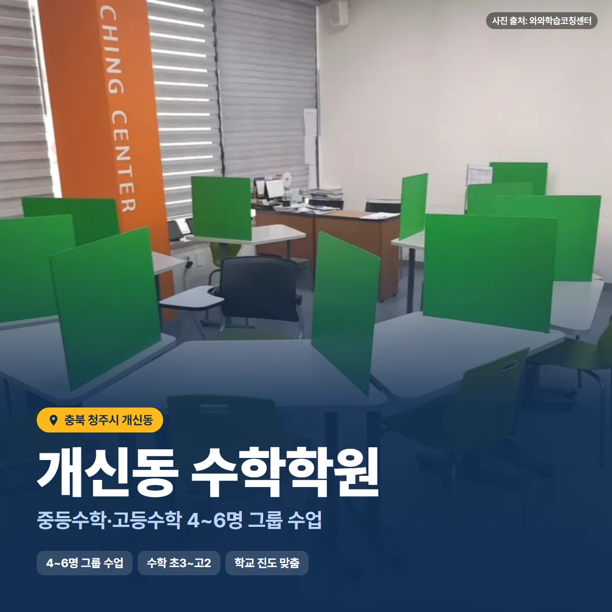 수학학원 수업 모습
