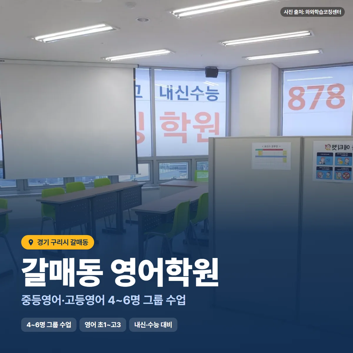 갈매동 영어학원 수업 모습