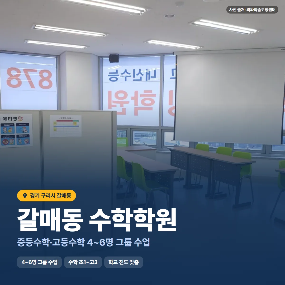 수학학원 수업 모습