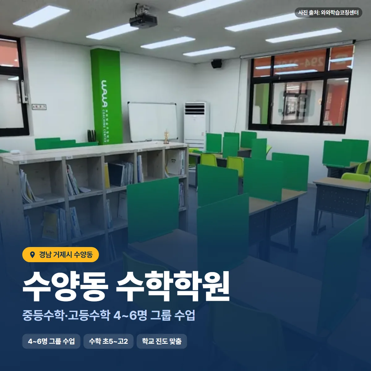 수학학원 수업 모습