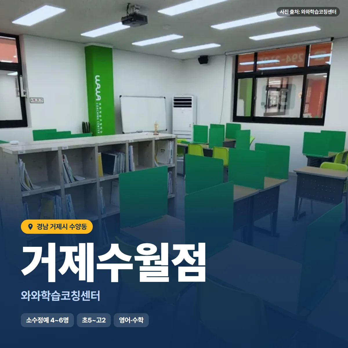 와와학습코칭센터 거제수월점 수업 모습