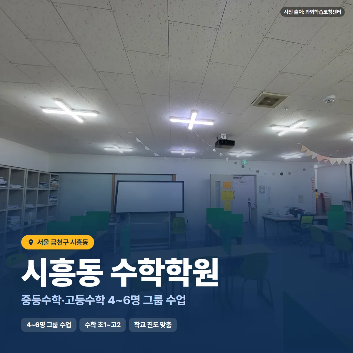 수학학원 수업 모습