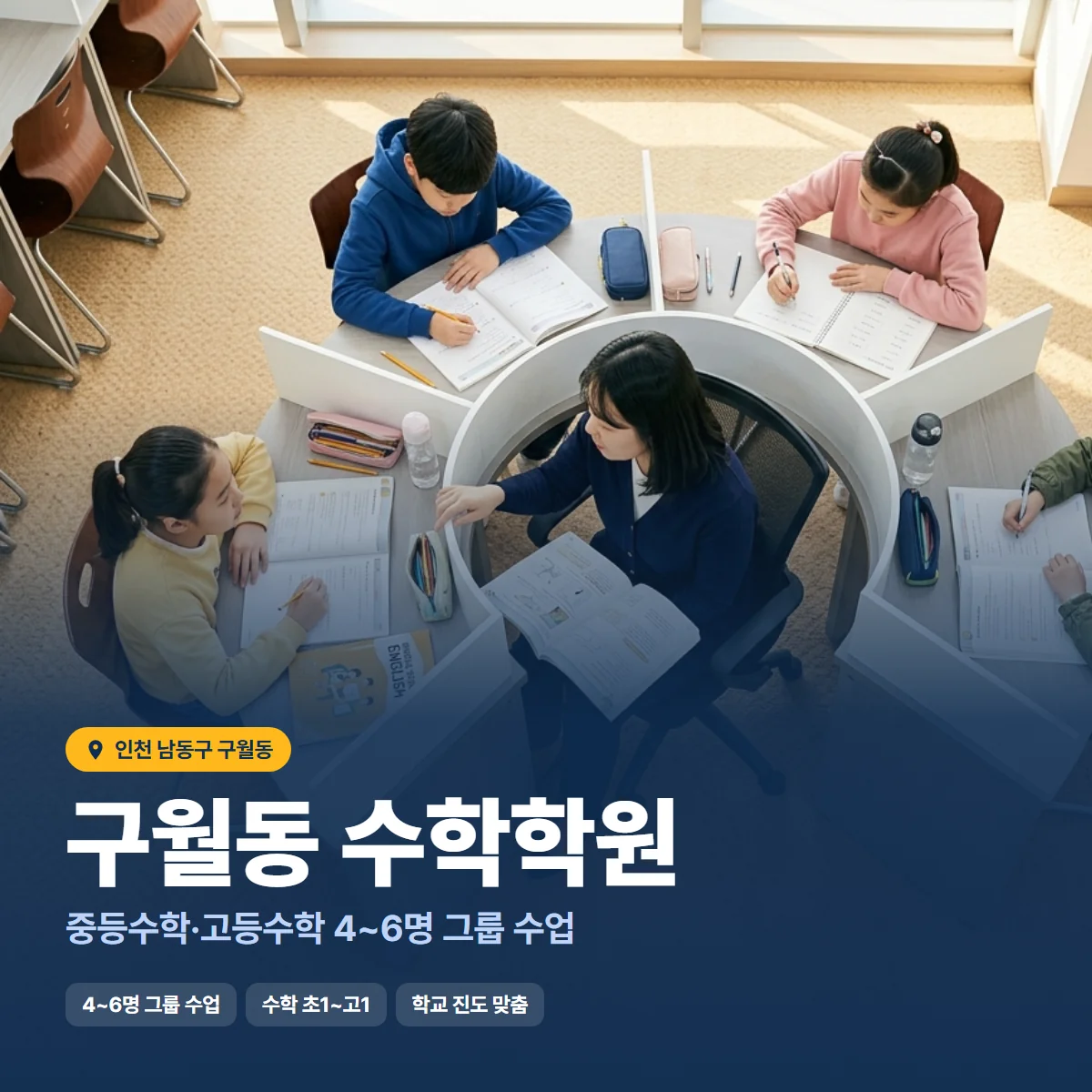 수학학원 수업 모습