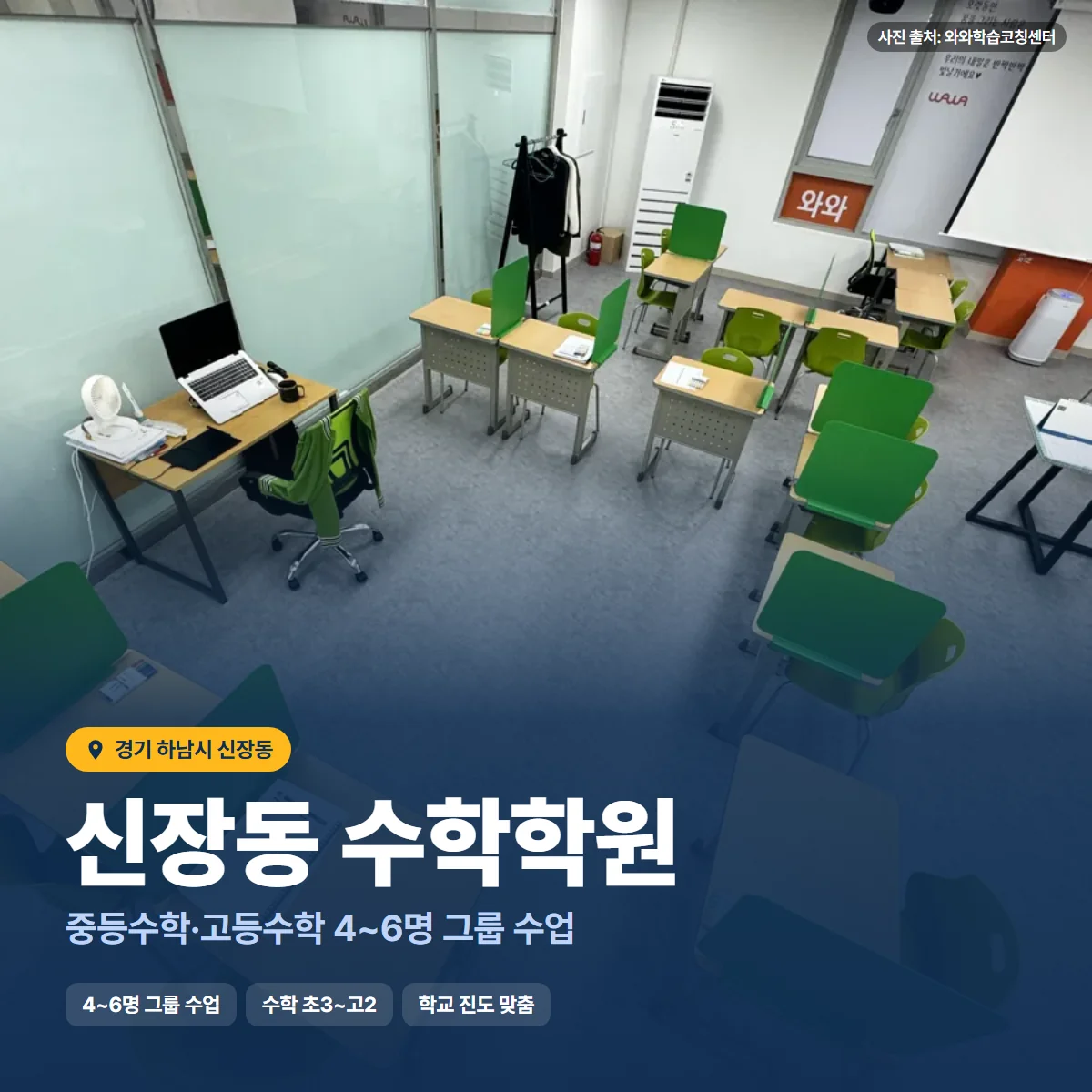수학학원 수업 모습