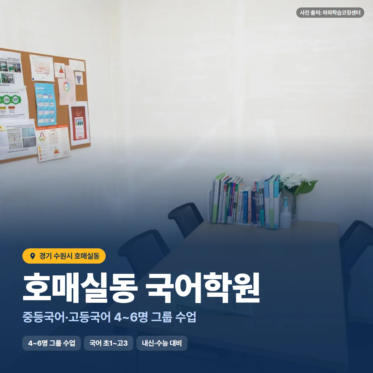 호매실동 국어학원 수업 모습