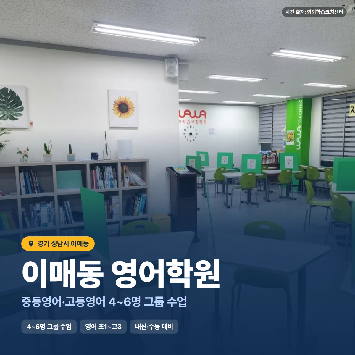 이매동 영어학원 수업 모습