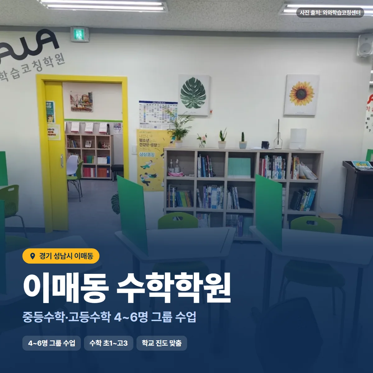 수학학원 수업 모습