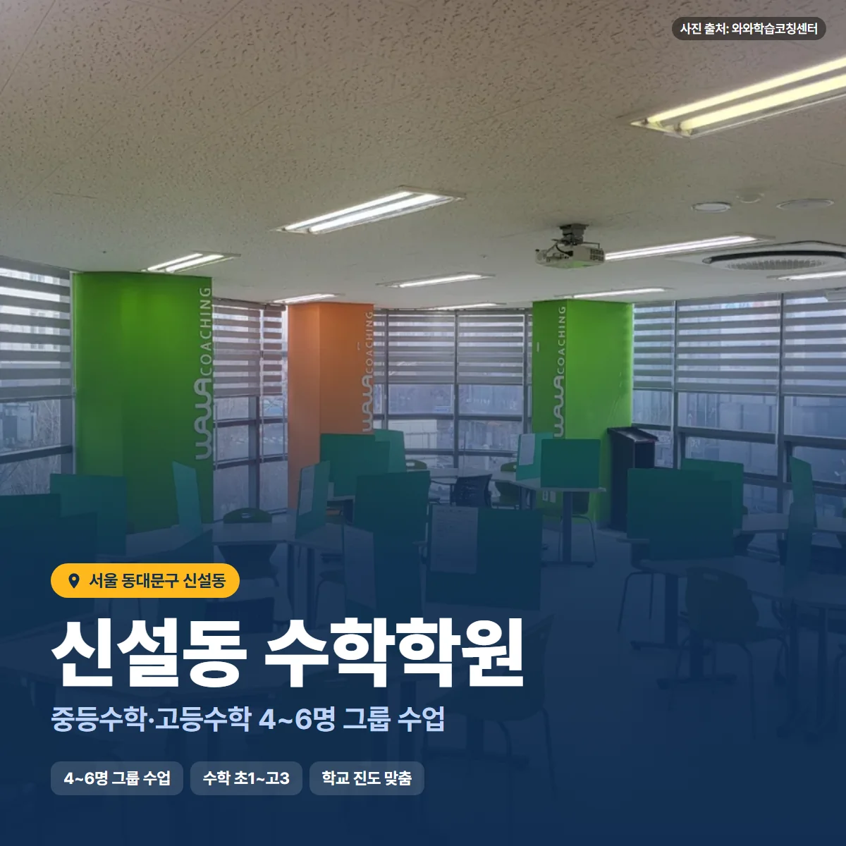 수학학원 수업 모습