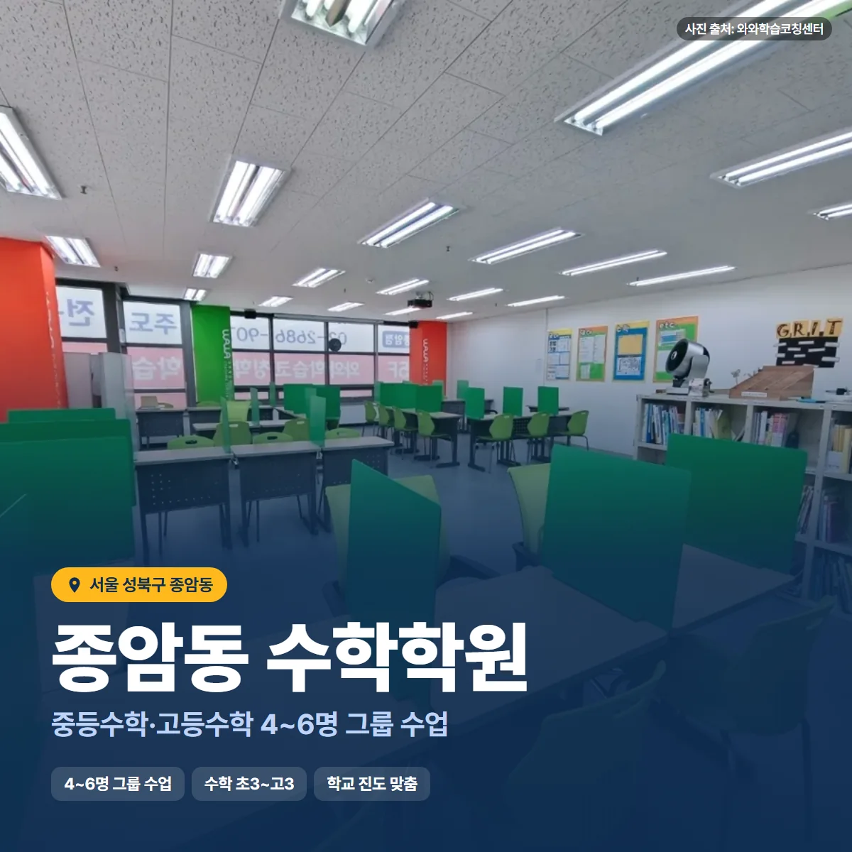 수학학원 수업 모습