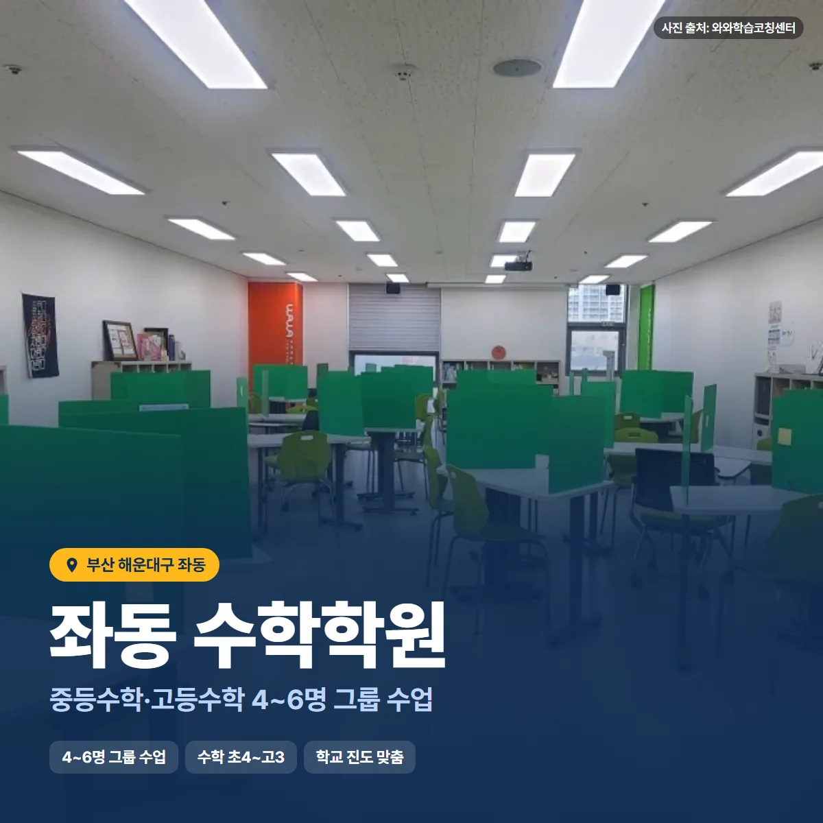 수학학원 수업 모습