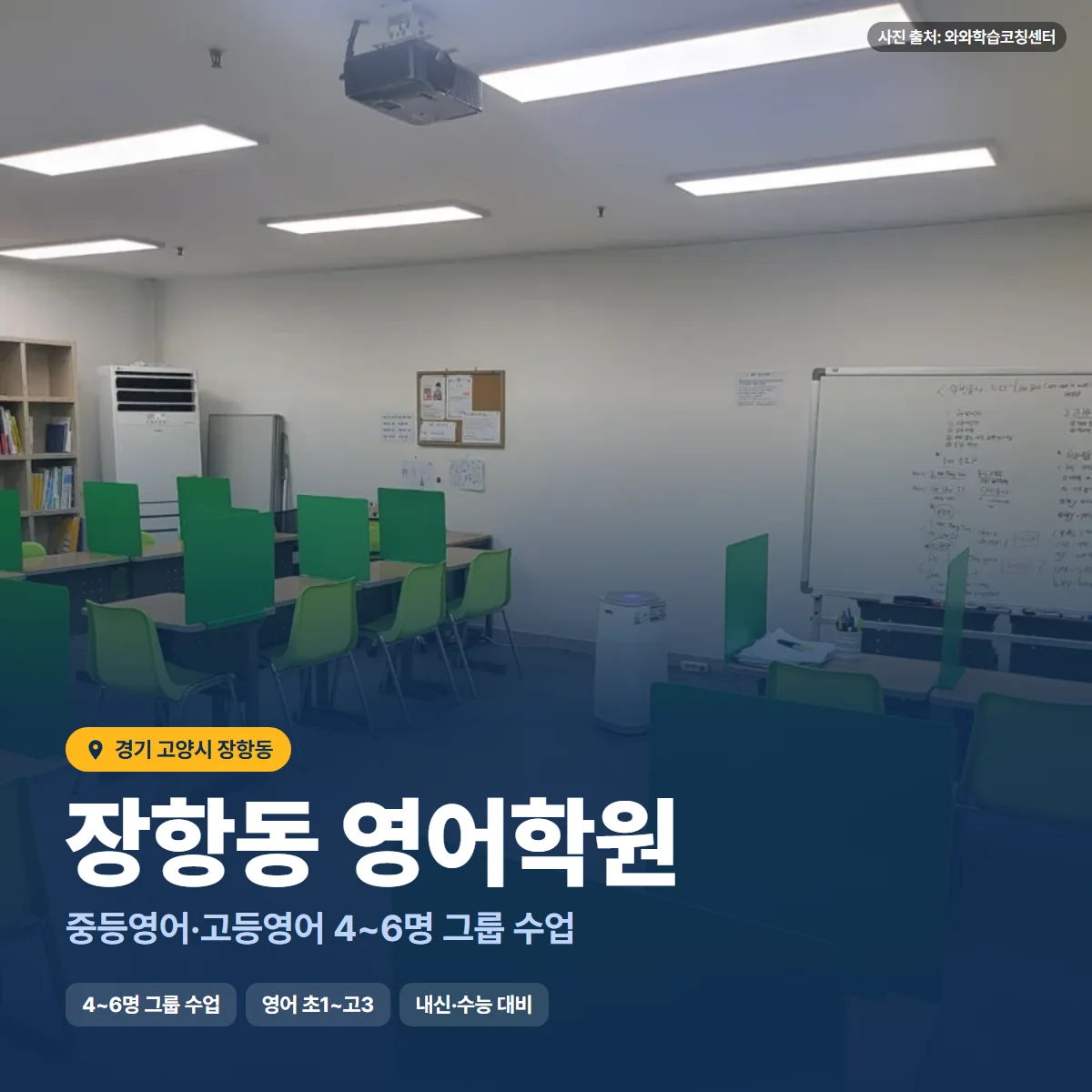 장항동 영어학원 수업 모습