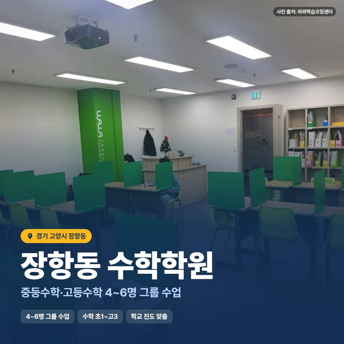 수학학원 수업 모습