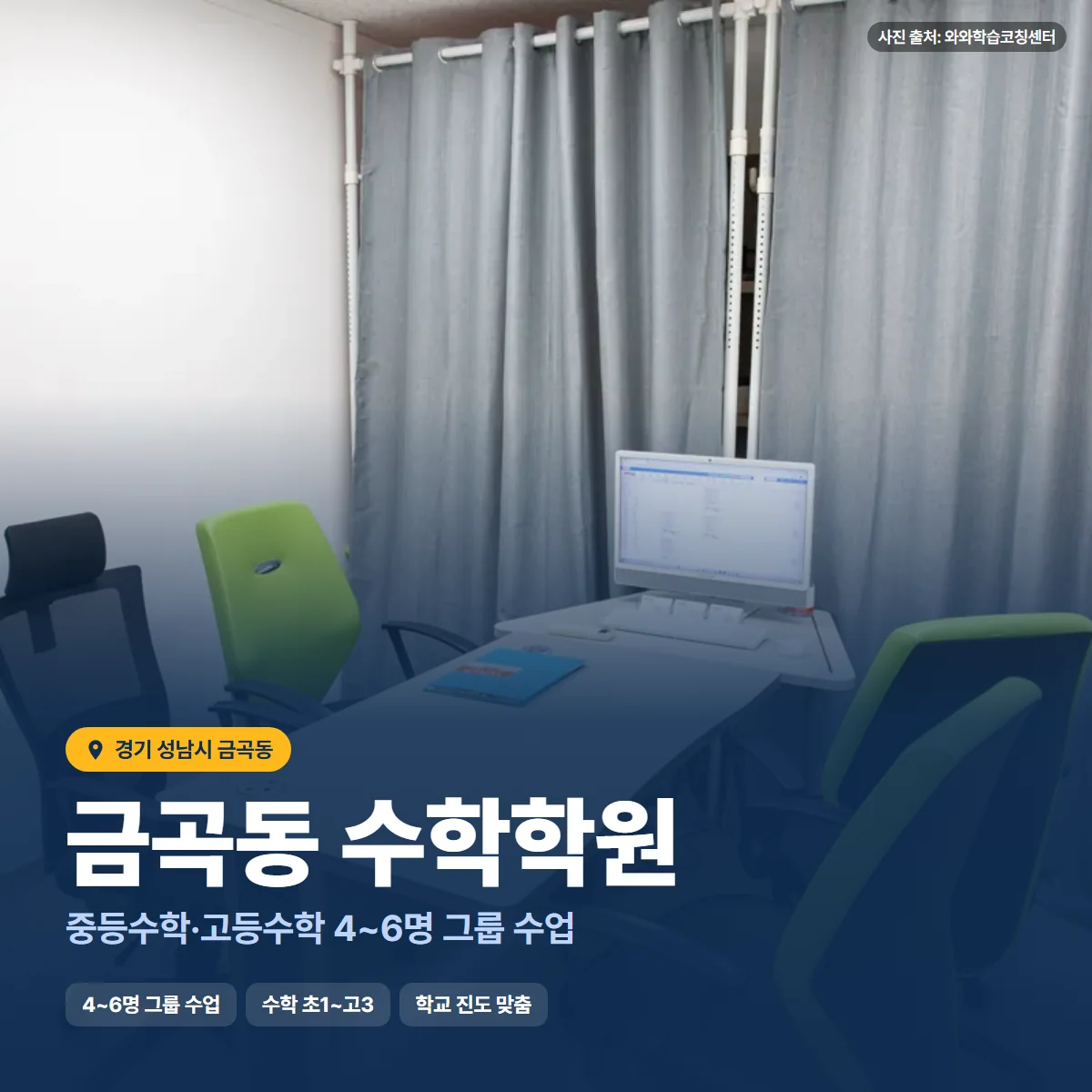 수학학원 수업 모습