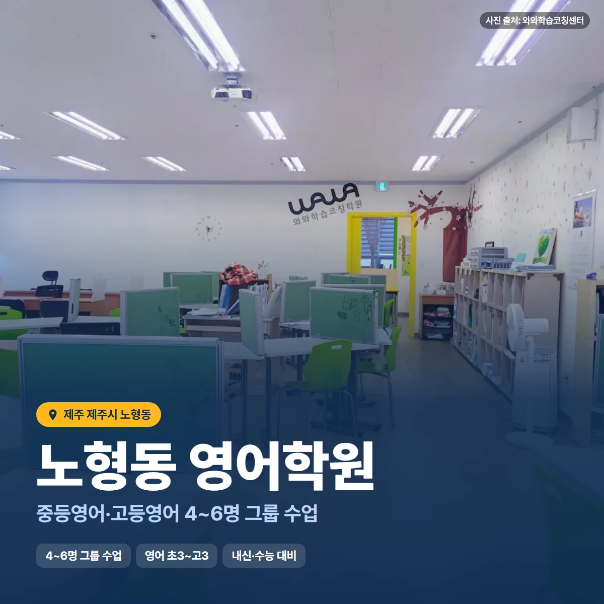 노형동 영어학원 수업 모습