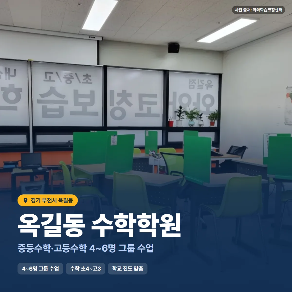 수학학원 수업 모습