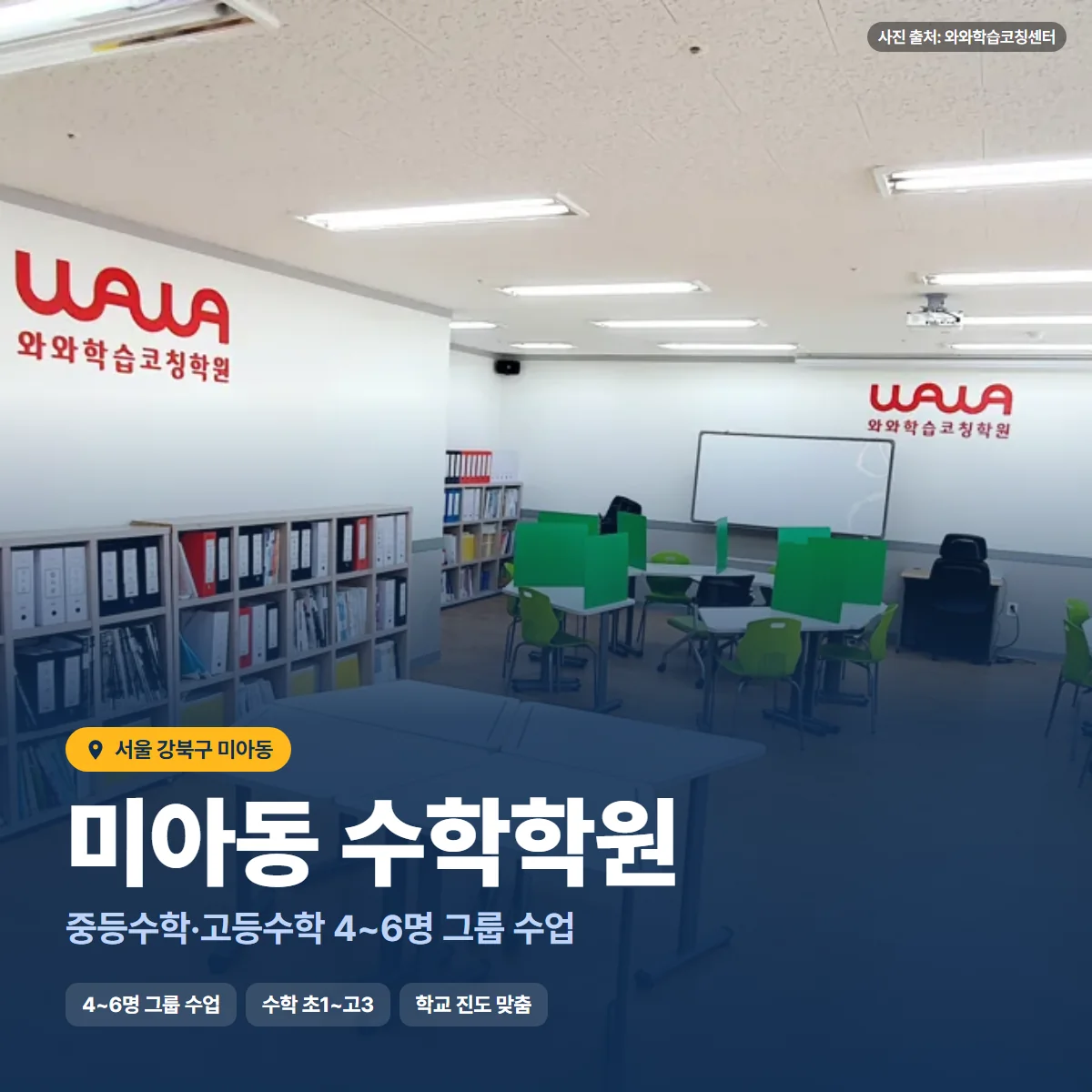 수학학원 수업 모습