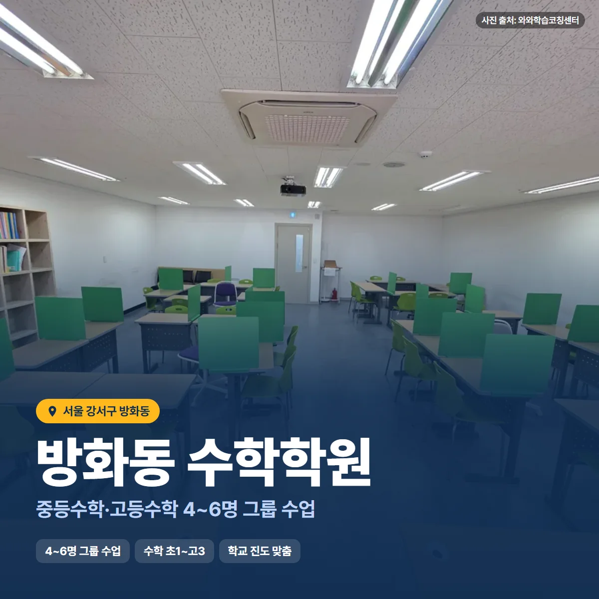 수학학원 수업 모습