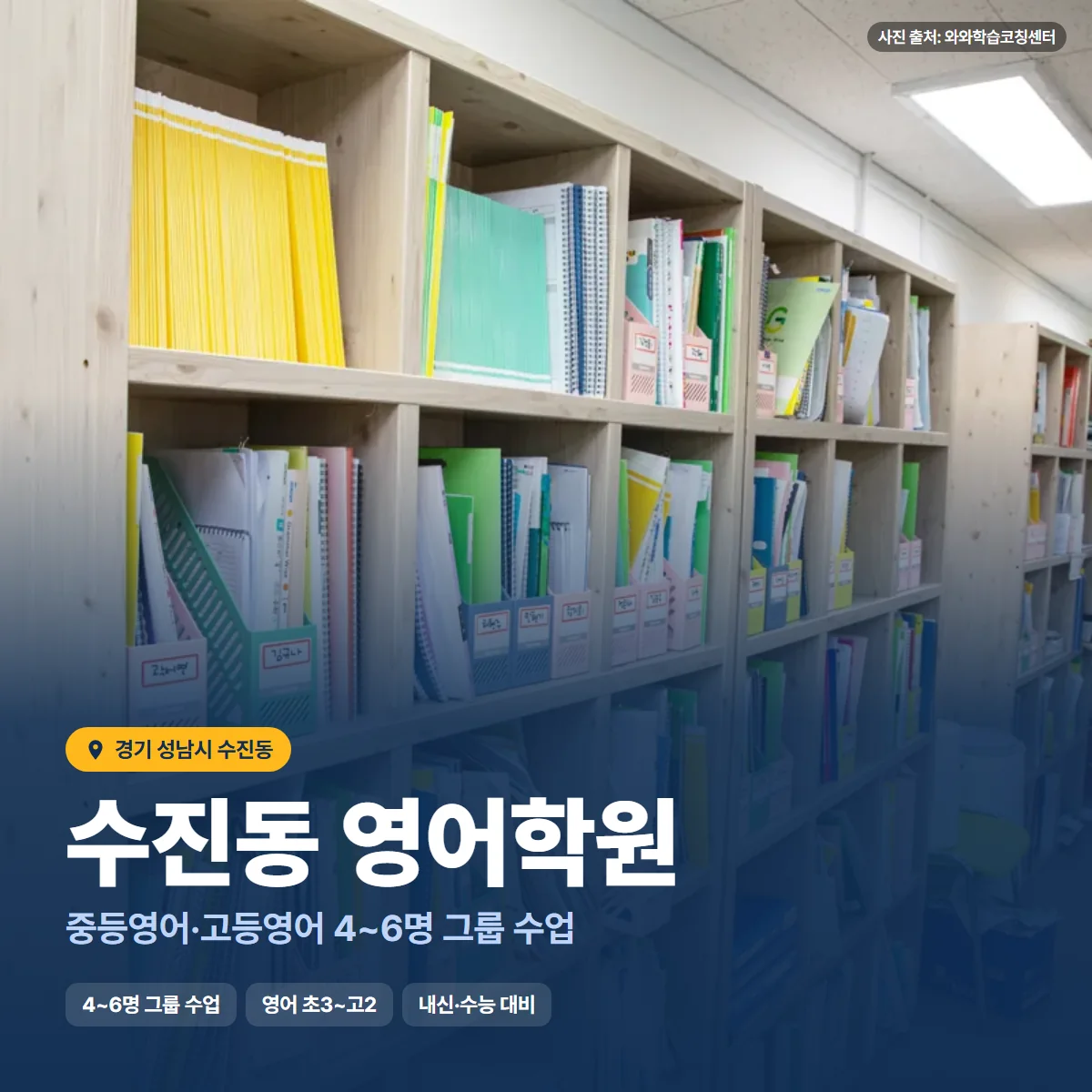 수진동 영어학원 수업 모습
