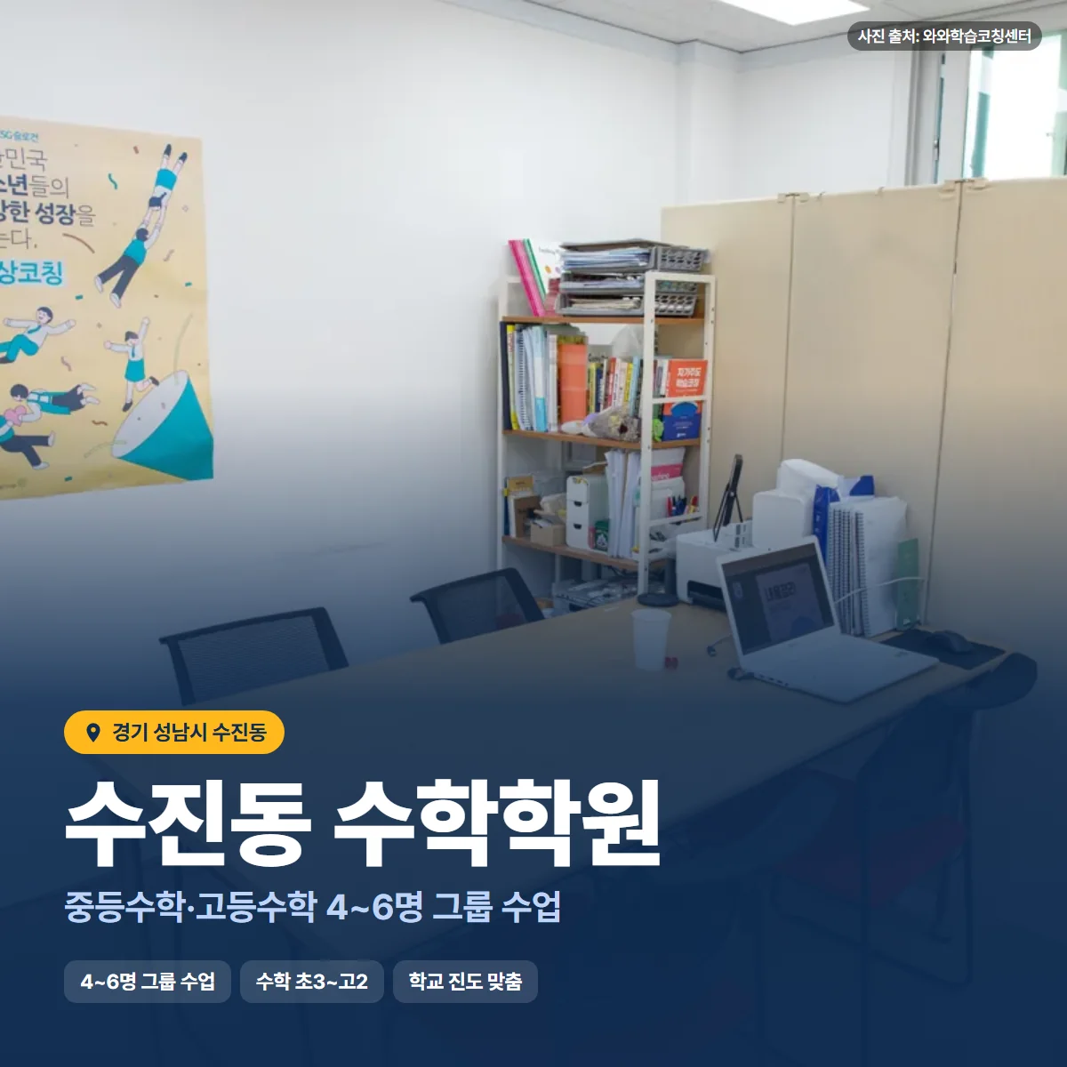 수학학원 수업 모습