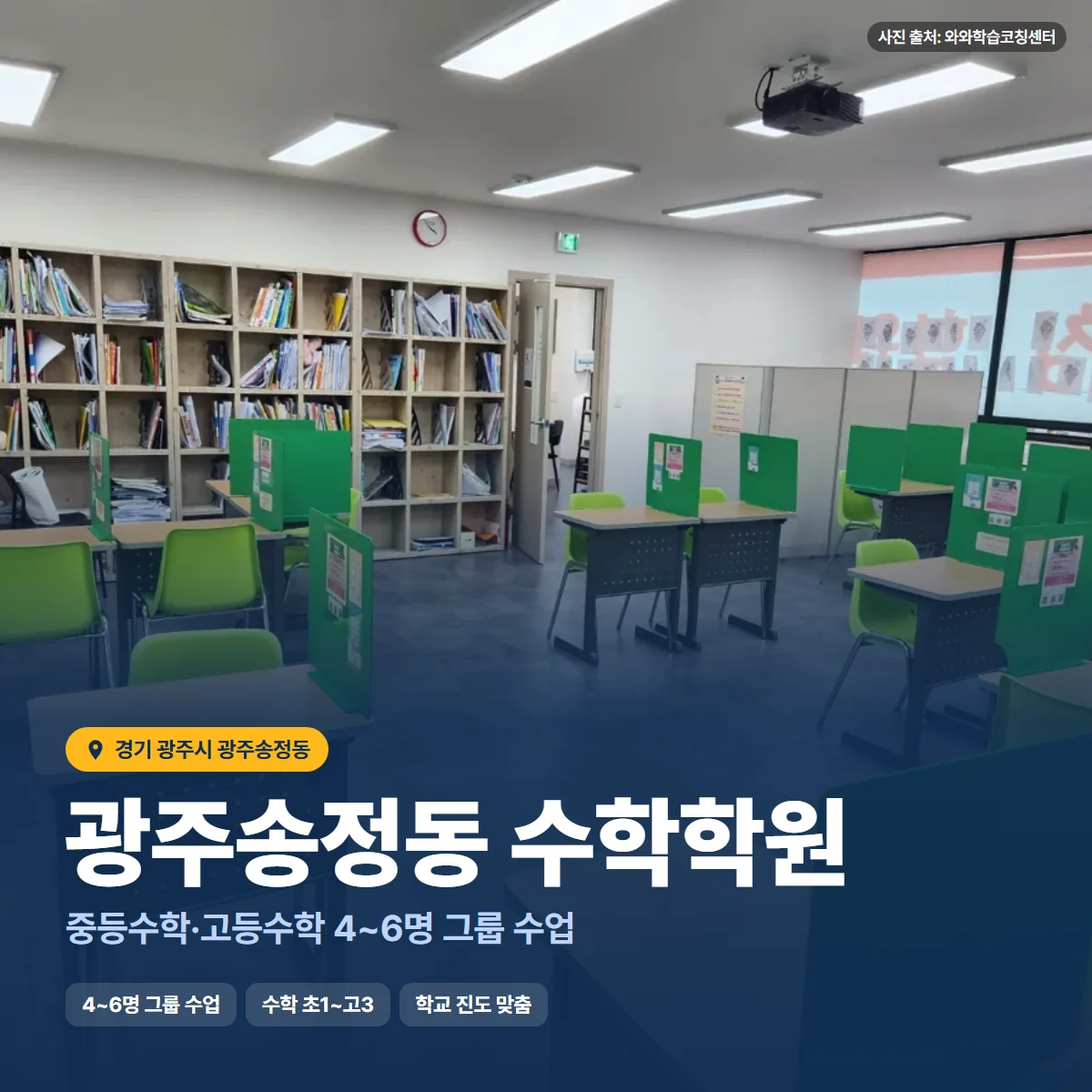 수학학원 수업 모습