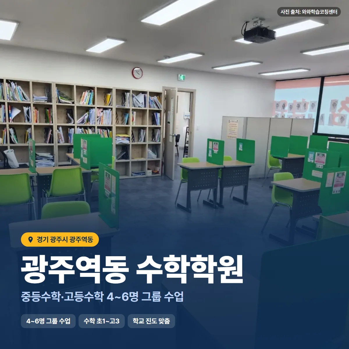수학학원 수업 모습