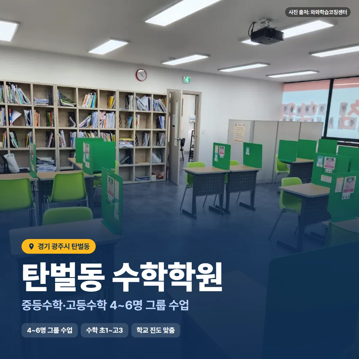 수학학원 수업 모습