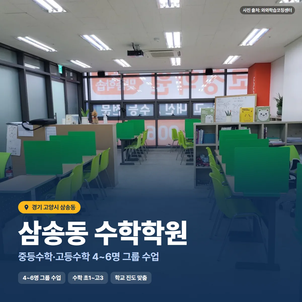 수학학원 수업 모습