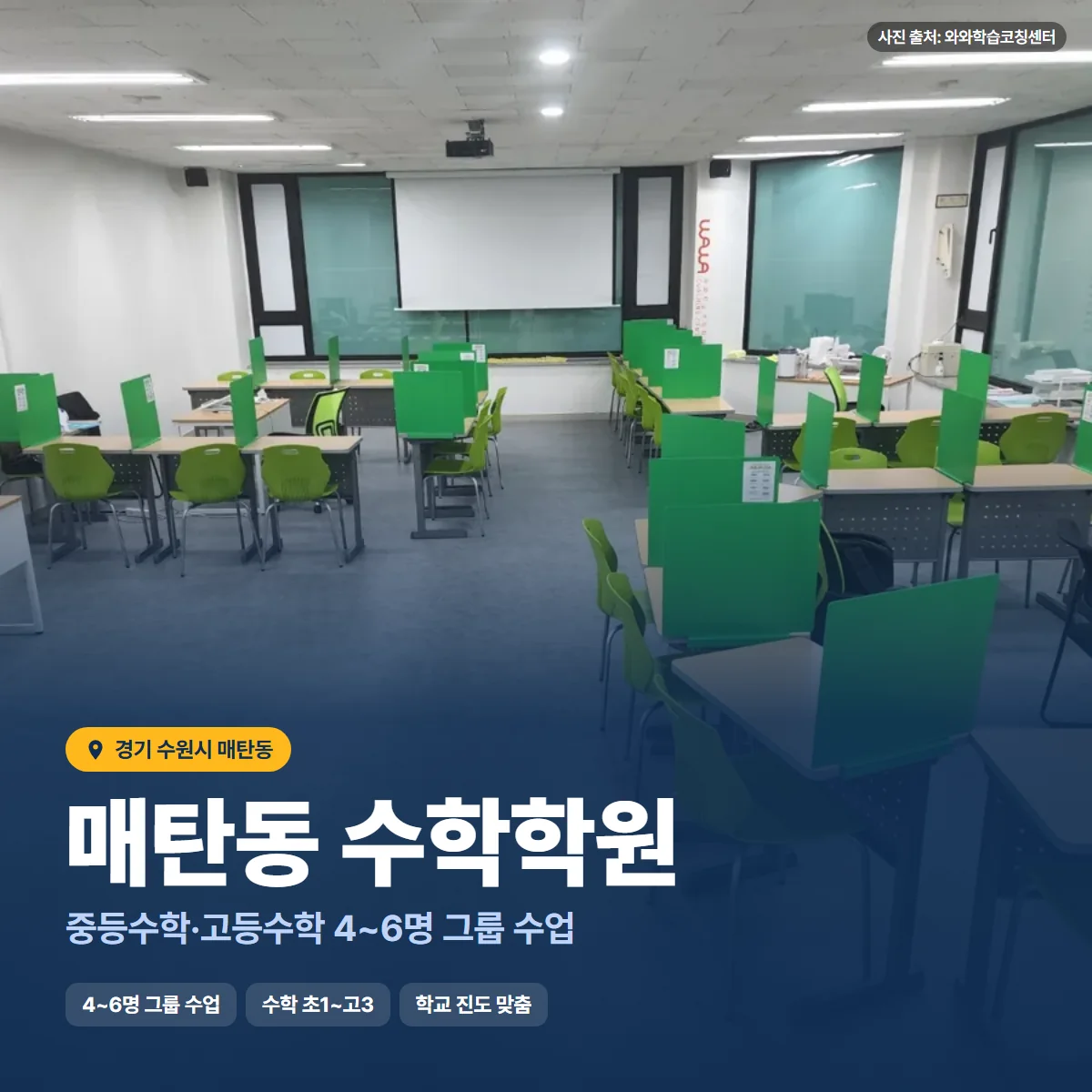 수학학원 수업 모습