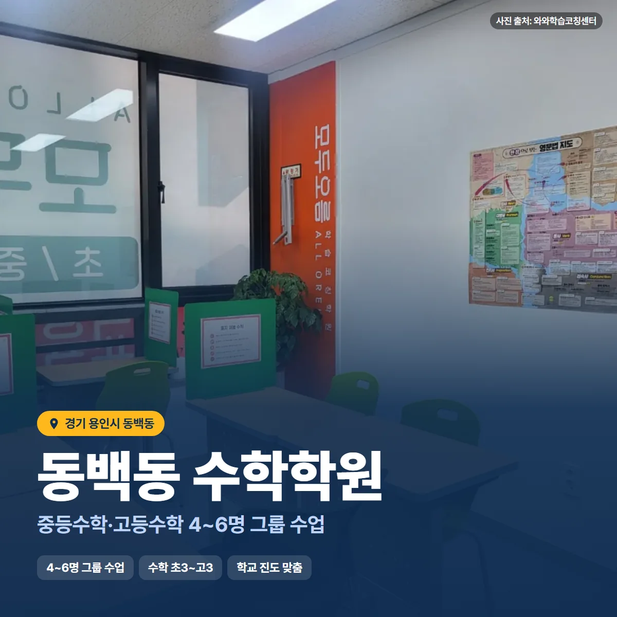 수학학원 수업 모습